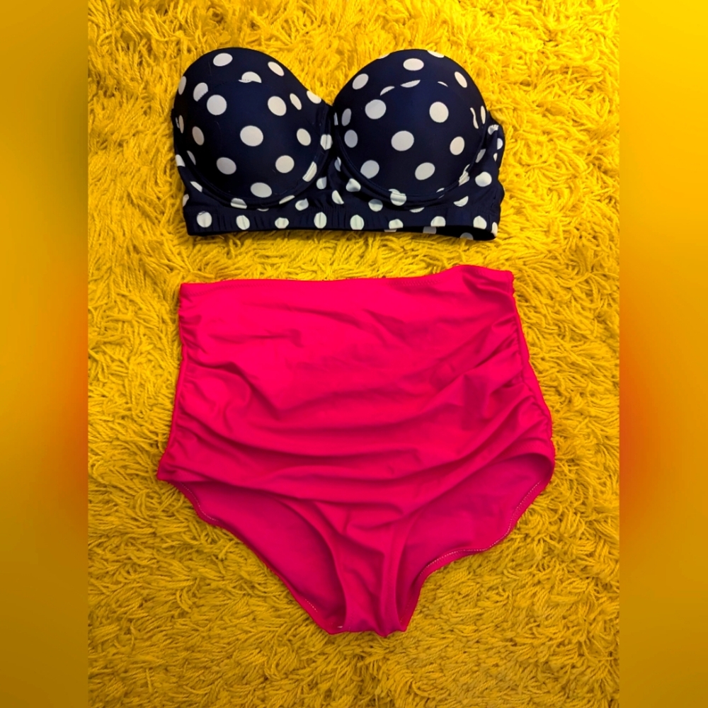 Retro Style High-Waisted Bikini